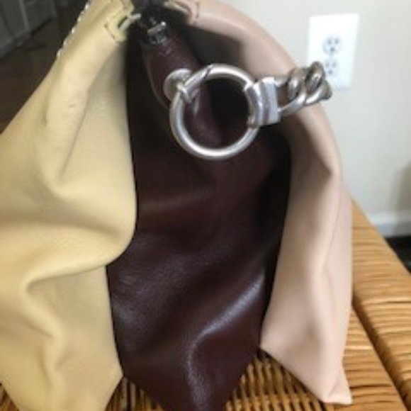 Celine Trio Tri Color Soft Zip Multicolor Purse - Picture 3 of 12